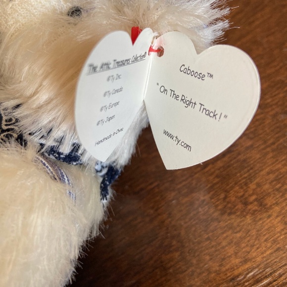 Caboose “ On The Right Track “ TY Collectible | Striped | NEW PRISTINE - Picture 8 of 10